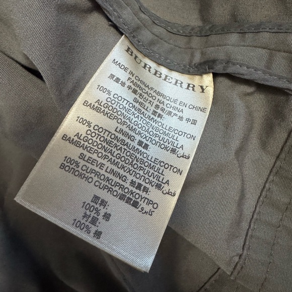 Burberry Grey Khaki Trench Coat - Picture 9 of 10
